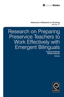 Front cover_Research on Preparing Preservice Teachers to Work Effectively with Emergent Bilinguals