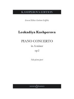 Front cover_Kashperova: Piano Concerto in A minor, Op. 2 Piano Solo