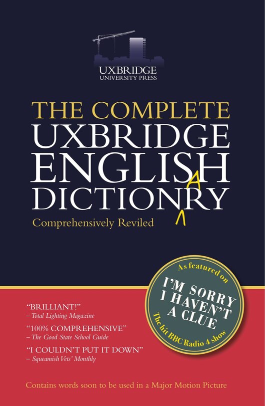 Front cover_The Unabridged Uxbridge English Dictionary