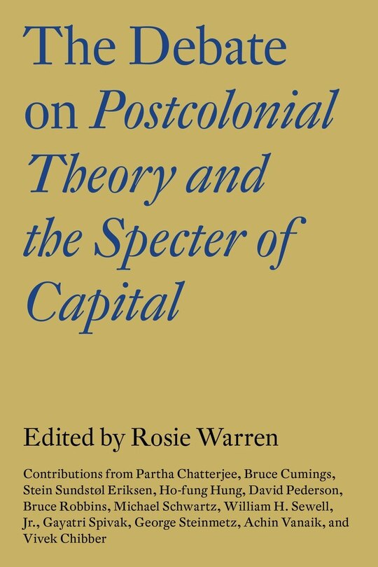 Couverture_The Debate On Postcolonial Theory And The Specter Of Capital