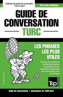 Couverture_Guide de conversation Français-Turc et dictionnaire concis de 1500 mots