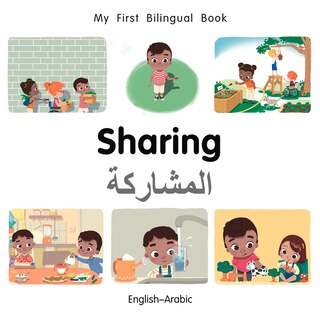 Front cover_My First Bilingual Book–Sharing (English–Arabic)