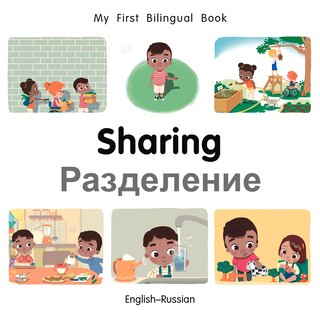Front cover_My First Bilingual Book–Sharing (English–Russian)