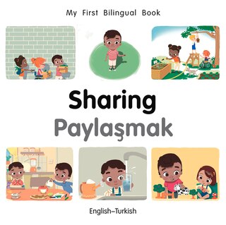 Front cover_My First Bilingual Book–Sharing (English–Turkish)