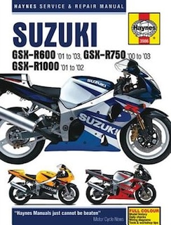 Front cover_Suzuki Gsx-r600 '01 To '03, Gsx-r750 '00 To '03 & Gsx-r1000 '01 To '02