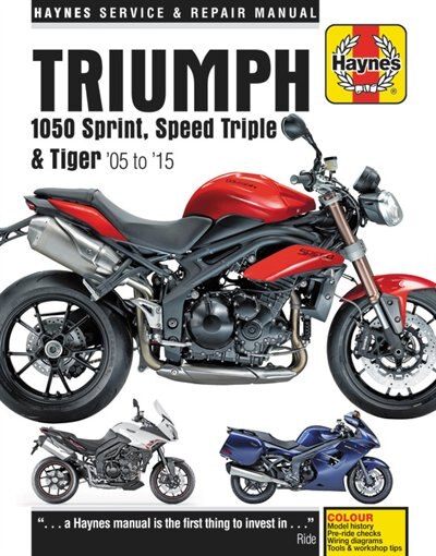 Front cover_Triumph Sprint, Speed Triple And Tiger, 2005-2015 Haynes Repair Manual