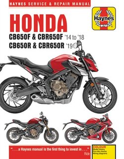 Couverture_Honda Cb650f & Cbr650f '14 To '18 And Cb650r & Cbr650r '19