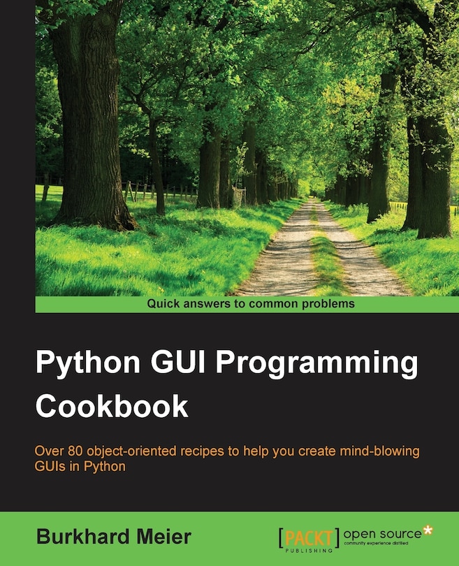 Front cover_Python GUI Programming Cookbook
