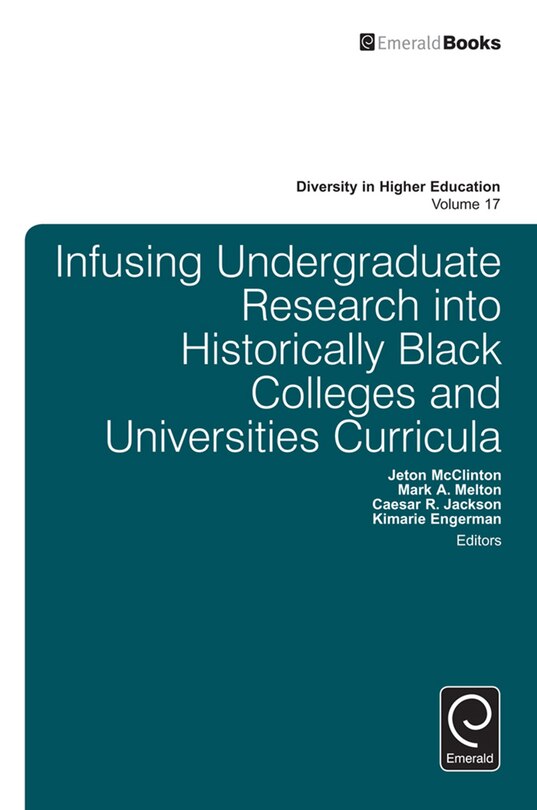 Couverture_Infusing Undergraduate Research into Historically Black Colleges and Universities Curricula