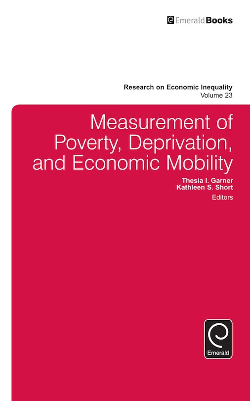 Couverture_Measurement of Poverty, Deprivation, and Social Exclusion