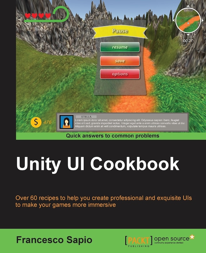 Front cover_Unity UI Cookbook