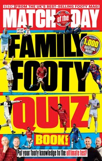 Front cover_Match Of The Day Family Footy Quiz Book