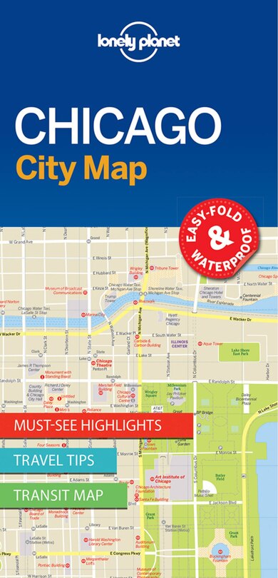 Front cover_Lonely Planet Chicago City Map 1st Ed.
