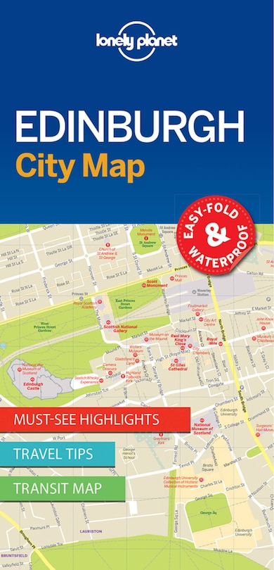 Couverture_Lonely Planet Edinburgh City Map 1st Ed.