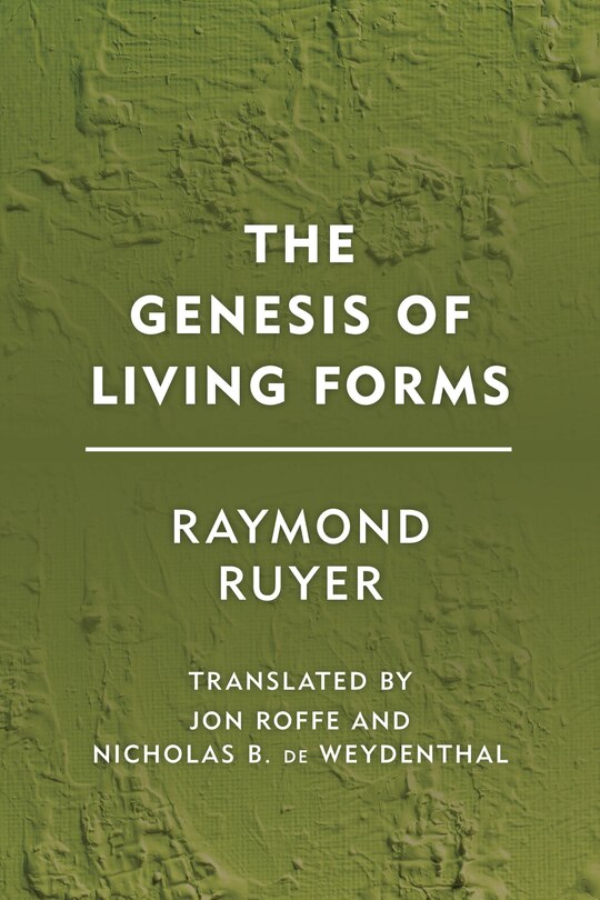 Front cover_The Genesis of Living Forms