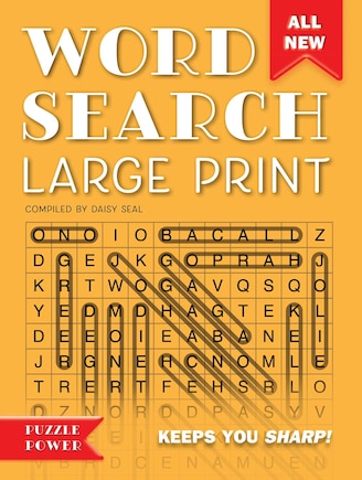 Word Search Large Print (orange): Word Play Twists And Challenges