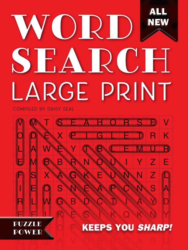 Word Search Large Print (red): Word Play Twists And Challenges