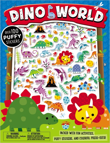 DINO WORLD PUFFY STICKER ACTIVITY BK