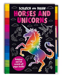 Front cover_SCRATCH & DRAW HORSES & UNICORNS