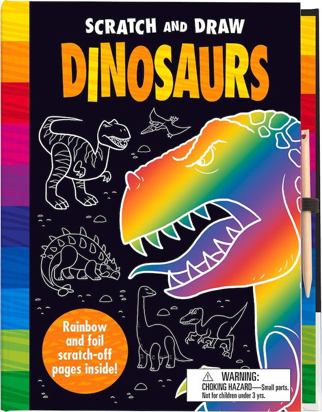 Front cover_Scratch And Draw Dinosaurs