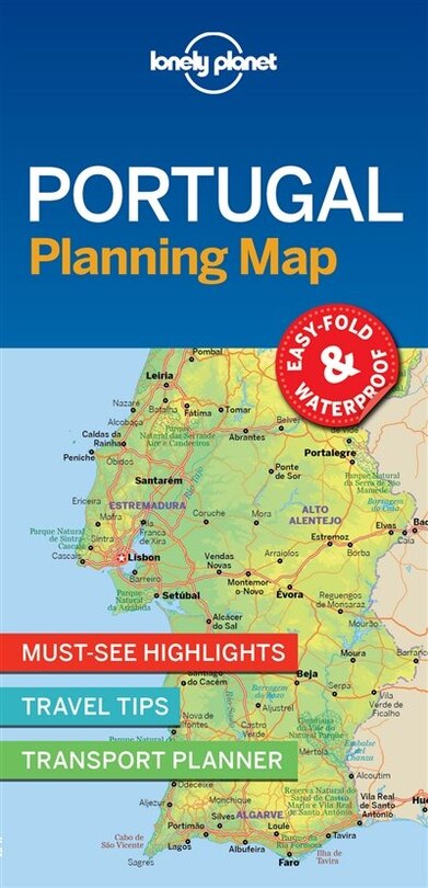 Lonely Planet Portugal Planning Map 1 1st Ed.