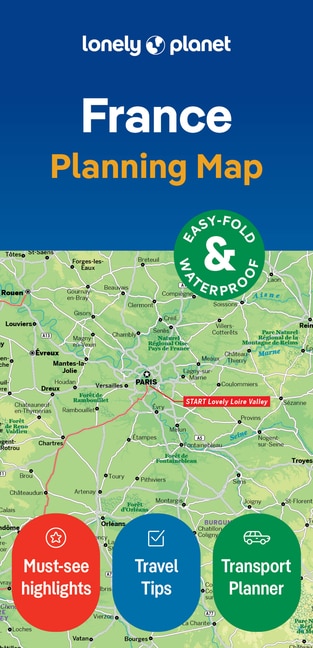 Lonely Planet France Planning Map 2 2nd Ed.