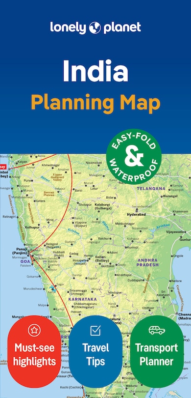 Couverture_Lonely Planet India Planning Map 2 2nd Ed.