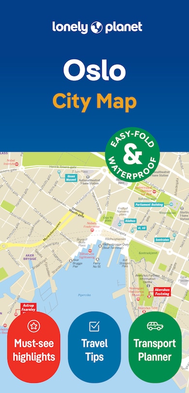 Front cover_Lonely Planet Oslo City Map 2 2nd Ed.