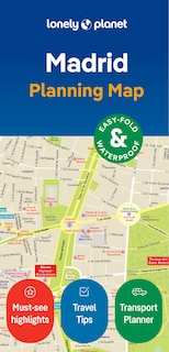 Lonely Planet Madrid City Map 2 2nd Ed.