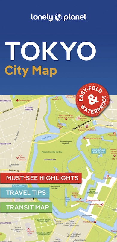 Lonely Planet Tokyo City Map 2 2nd Ed.