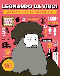 Couverture_Great Lives in Graphics: Leonardo da Vinci