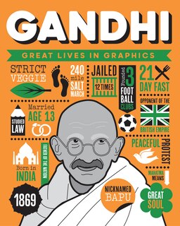 Front cover_Great Lives in Graphics: Gandhi