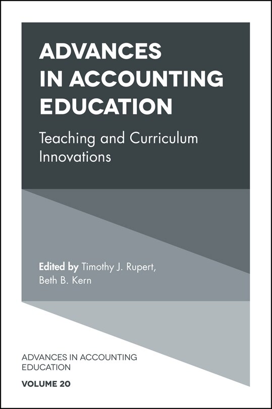 Front cover_Advances in Accounting Education