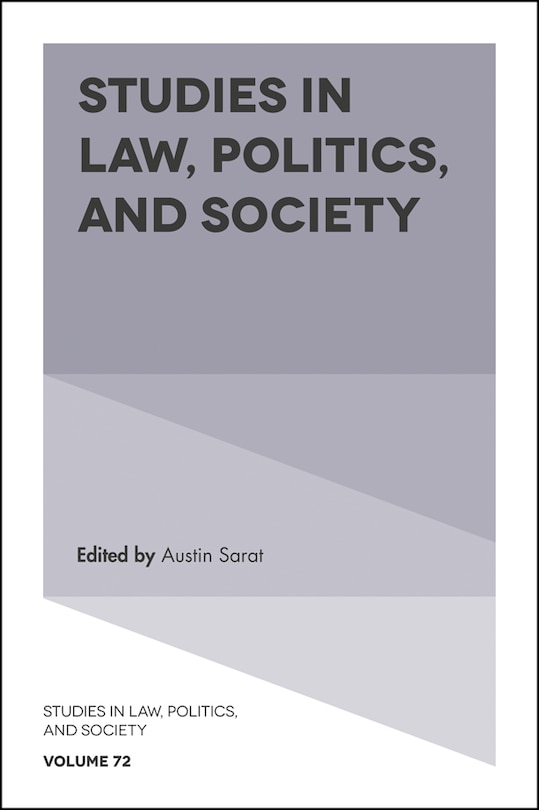 Front cover_Studies in Law, Politics, and Society