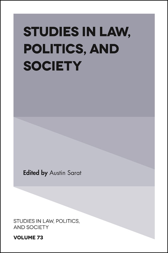 Front cover_Studies in Law, Politics, and Society