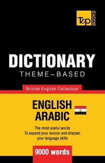 Front cover_Theme-based dictionary British English-Egyptian Arabic - 9000 words