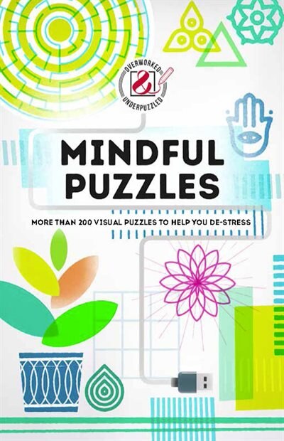Front cover_Overworked & Underpuzzled: Mindful Puzzles