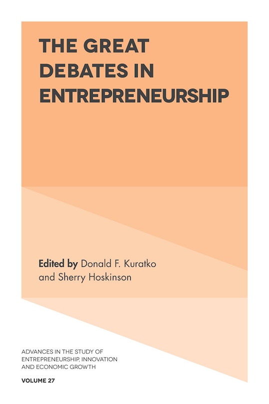 Front cover_The Great Debates in Entrepreneurship