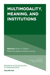 Front cover_Multimodality, Meaning, and Institutions