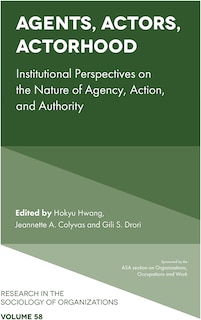 Front cover_Agents, Actors, Actorhood
