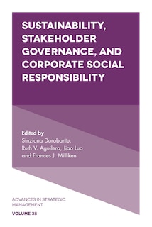 Front cover_Sustainability, Stakeholder Governance, and Corporate Social Responsibility