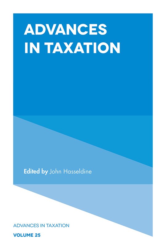 Front cover_Advances in Taxation