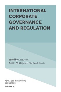 Couverture_International Corporate Governance and Regulation