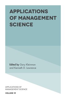 Couverture_Applications of Management Science