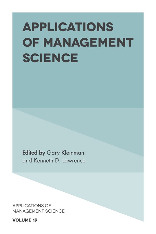 Couverture_Applications of Management Science