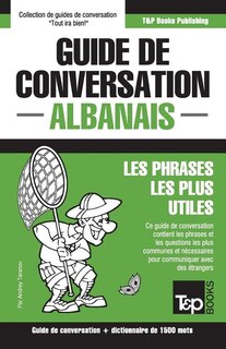 Couverture_Guide de conversation Français-Albanais et dictionnaire concis de 1500 mots