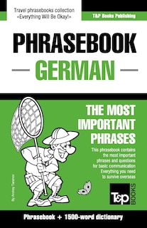 Front cover_English-German phrasebook and 1500-word dictionary
