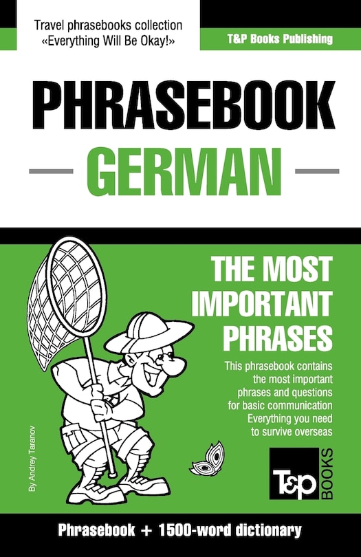 Front cover_English-German phrasebook and 1500-word dictionary