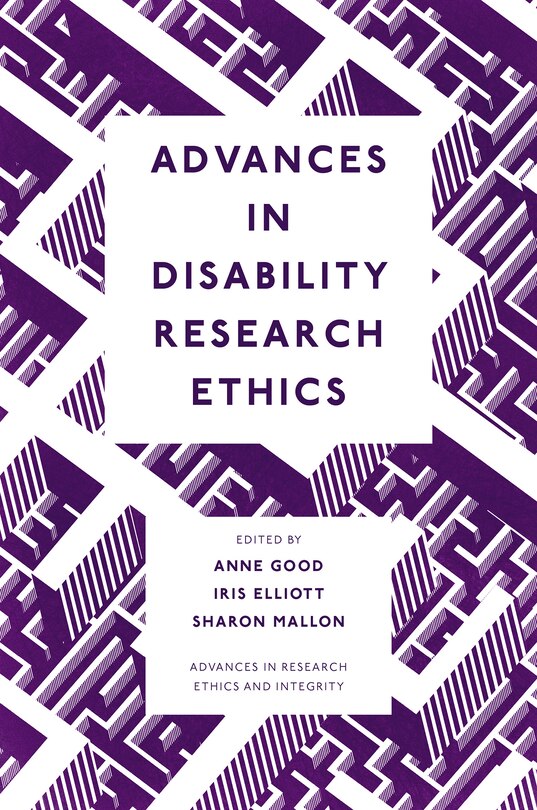 Couverture_Advances in Disability Research Ethics