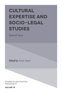 Front cover_Cultural Expertise and Socio-Legal Studies